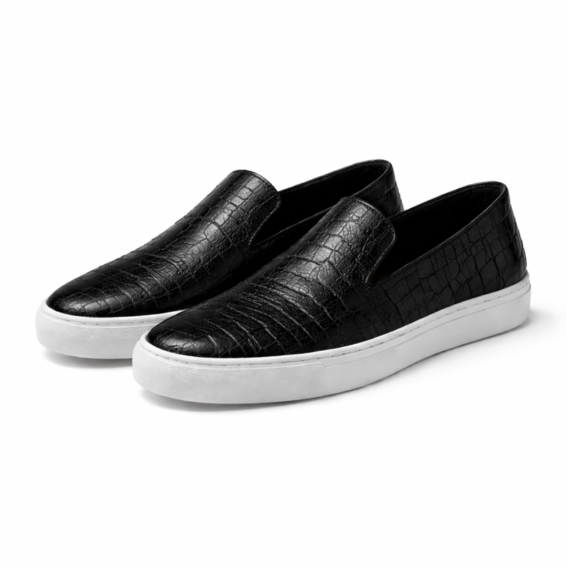 A Pair of Alligator DeckOnes Loafers in by May Anthony