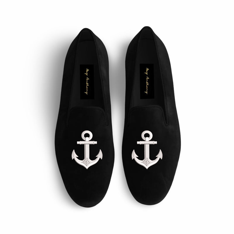 A Pair of Anchor Loafers in Black by May Anthony