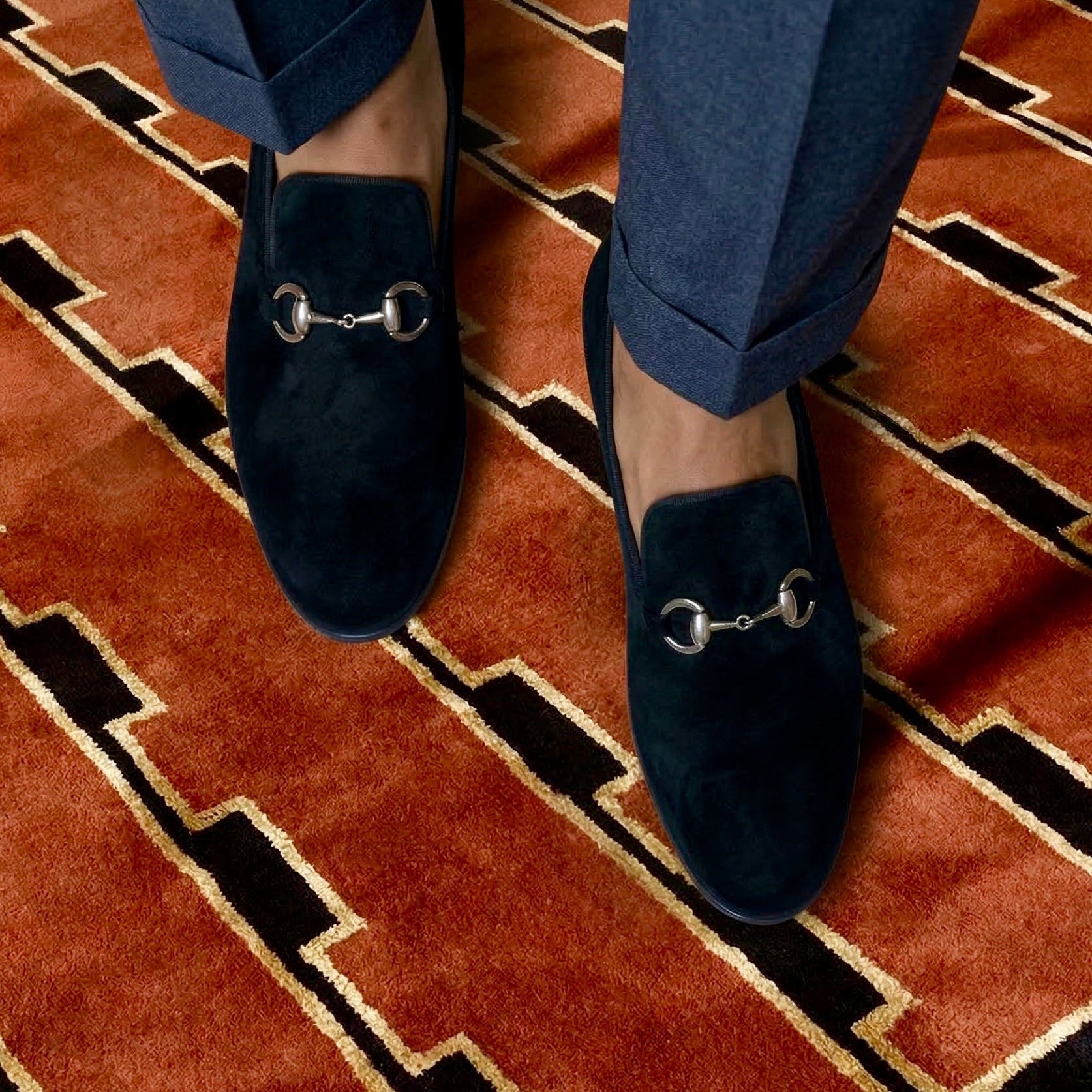 A Pair of Louie Horsebit Loafers in Black by May Anthony