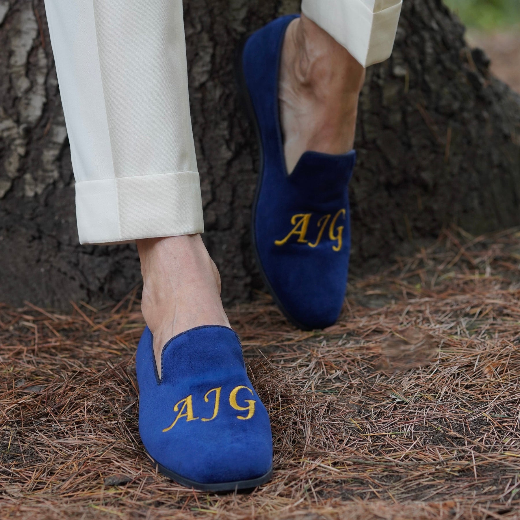 A Pair of Louie Monogram Loafers in by May Anthony