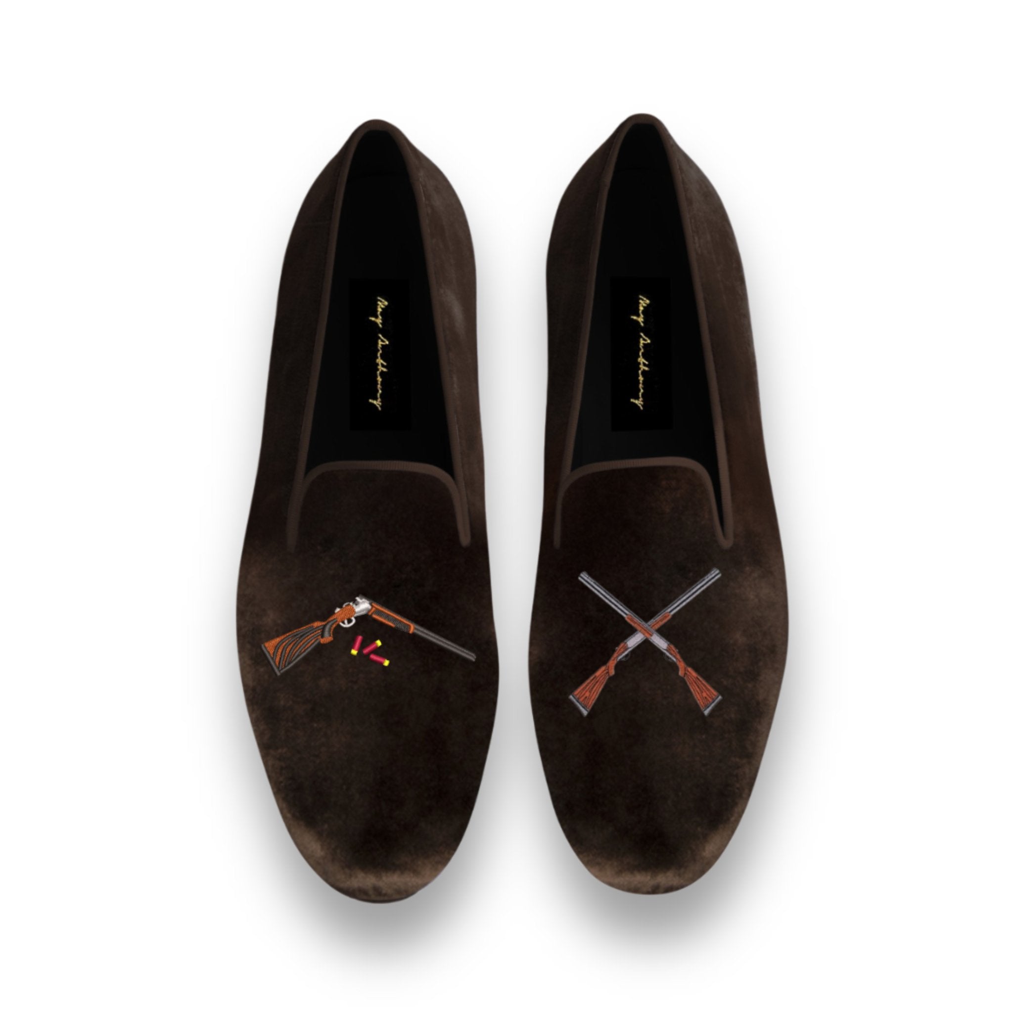 A Pair of Locked & Loaded Loafers in Brown by May Anthony