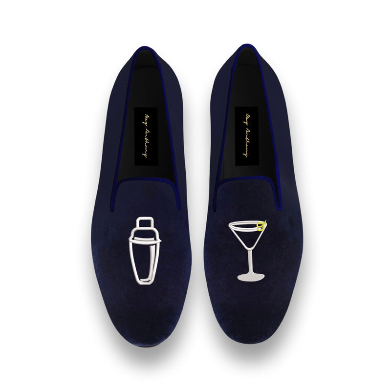 A Pair of Martini Shaker Loafers in Blue Women's by May Anthony