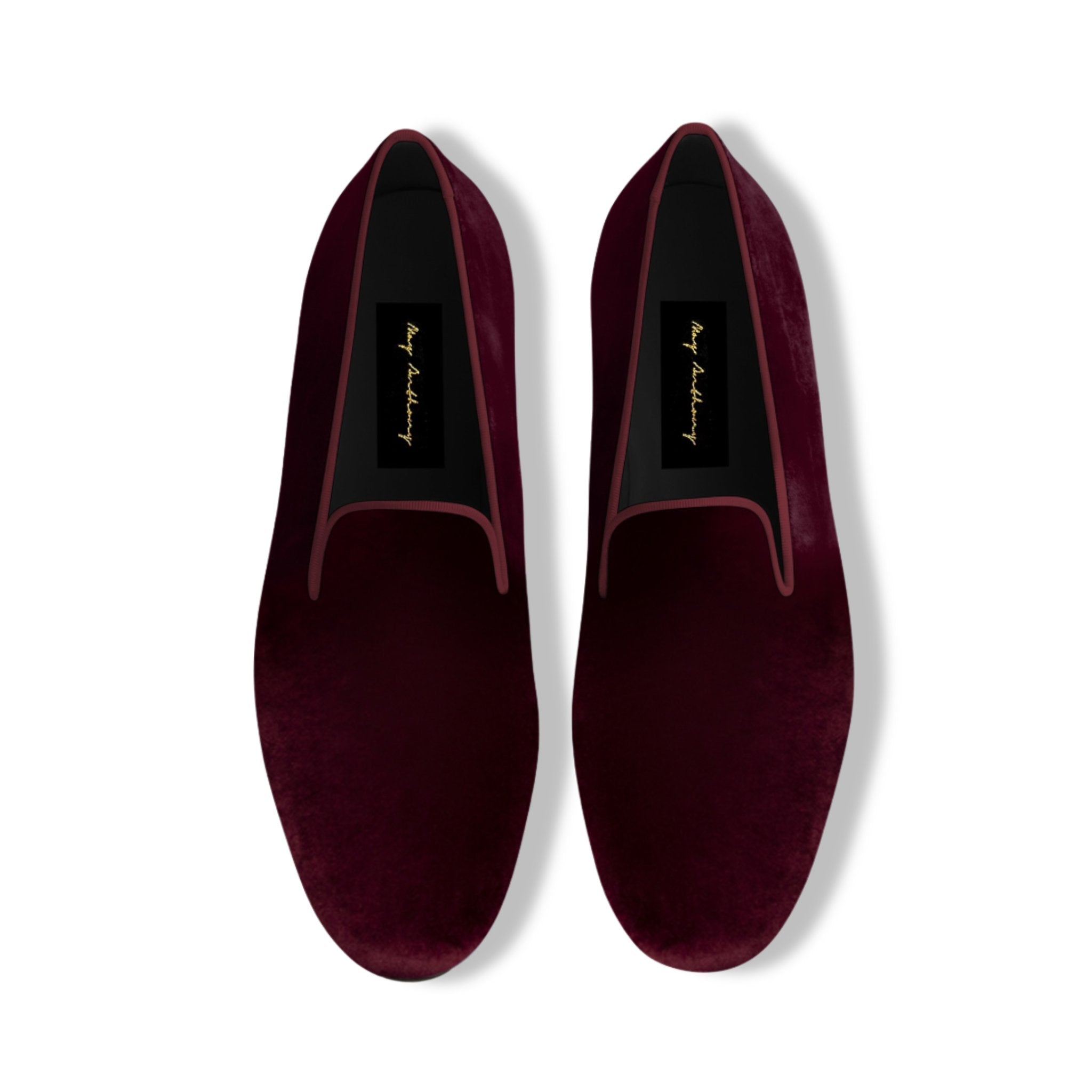 A Pair of Plain Jane Loafers in Maroon by May Anthony