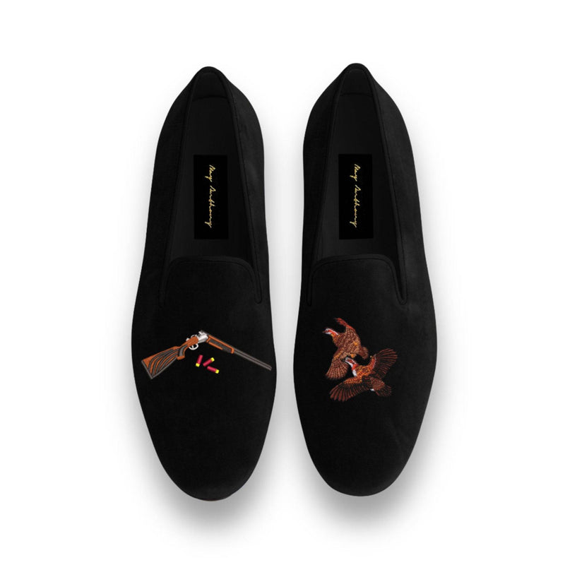 A Pair of Quail Hunt Loafers in by May Anthony