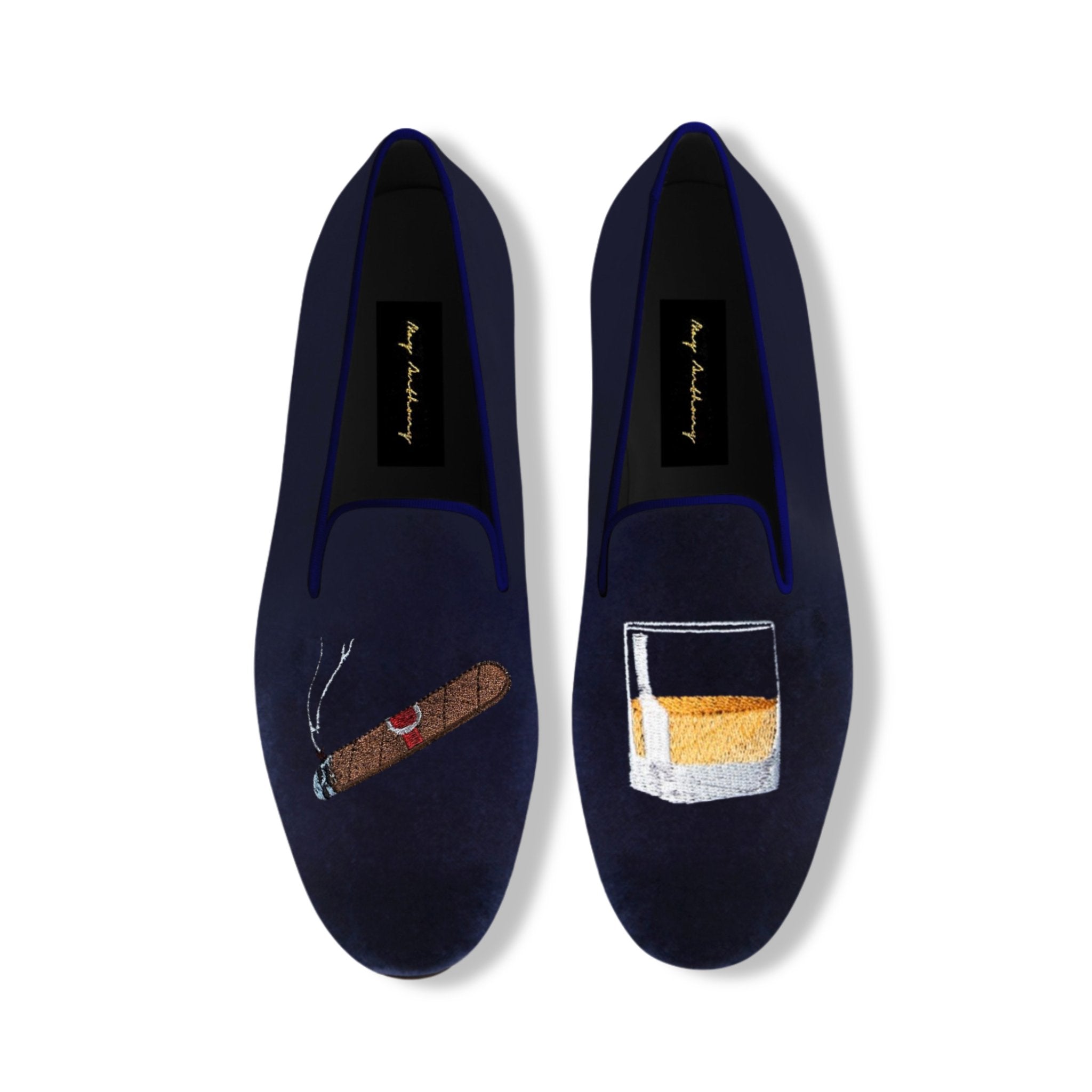A Pair of Savor Loafers in Blue by May Anthony