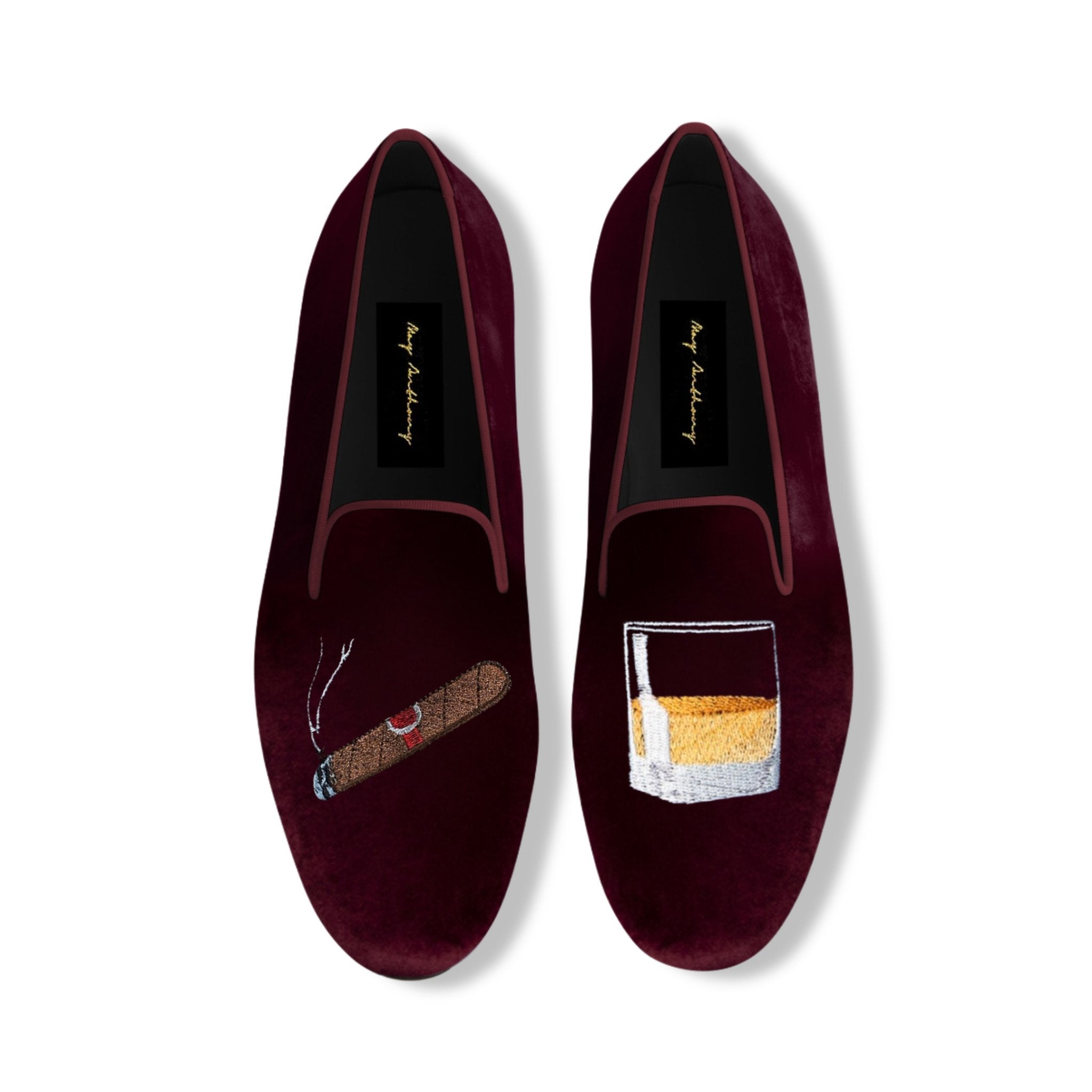 A Pair of Savor Loafers in Maroon by May Anthony