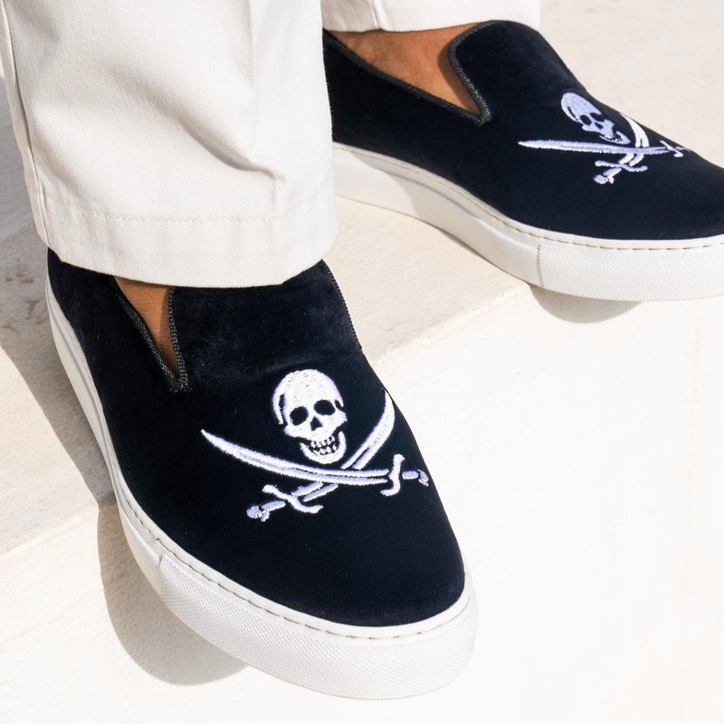 A Pair of Jolly Roger DeckOnes Loafers in by May Anthony