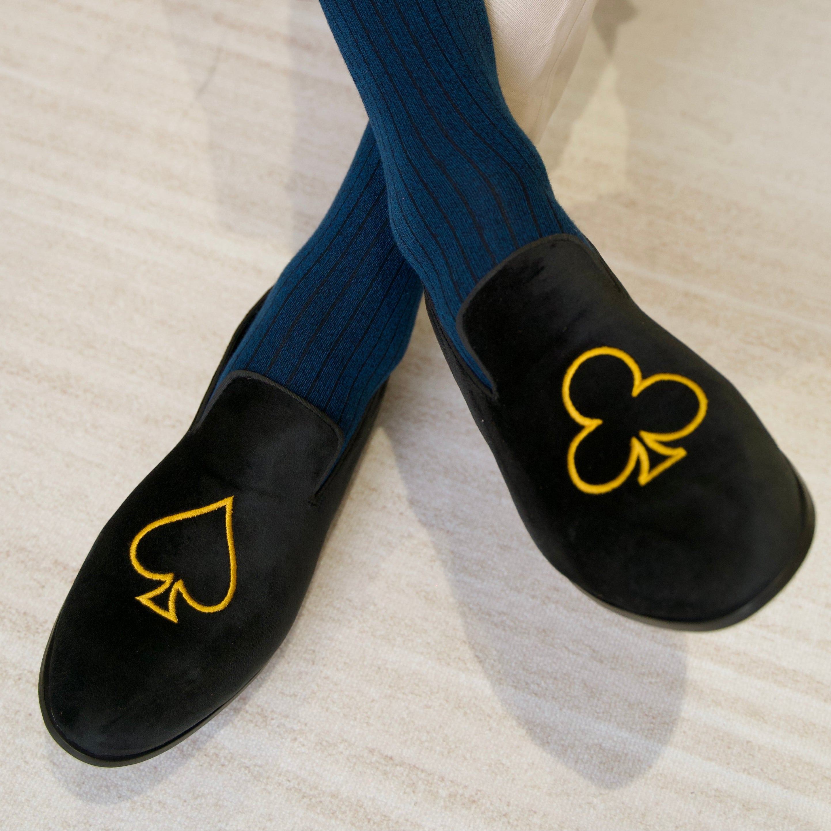 A Pair of Club Ace Loafers in Black by May Anthony