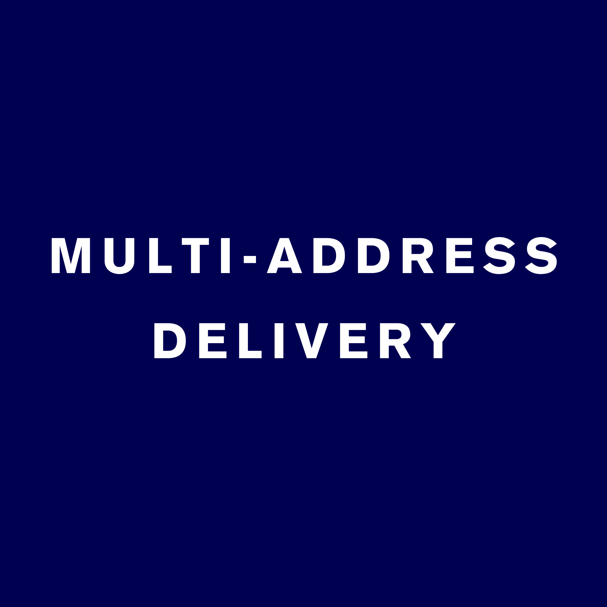 Multi-Address Delivery - May Anthony