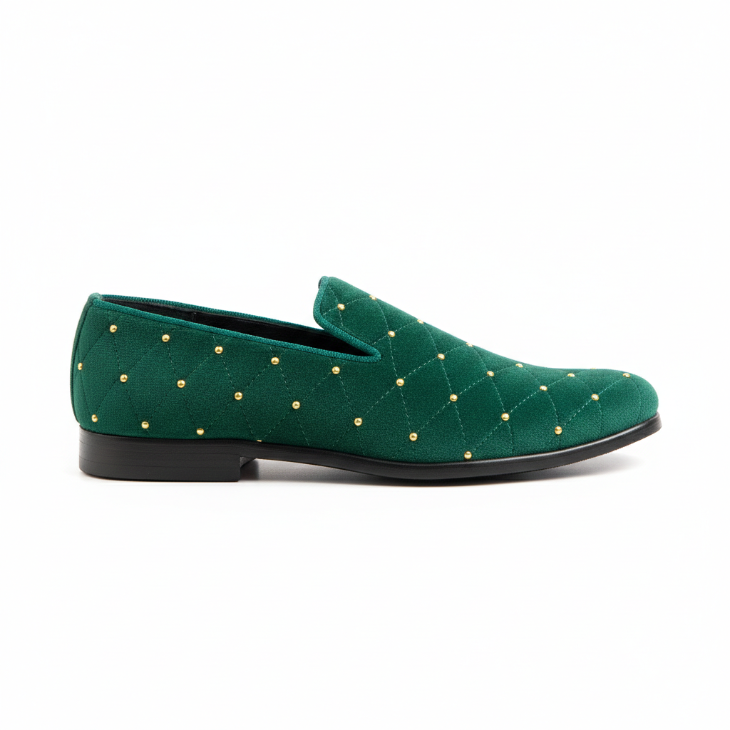 A Pair of Henry Loafers in Green by May Anthony