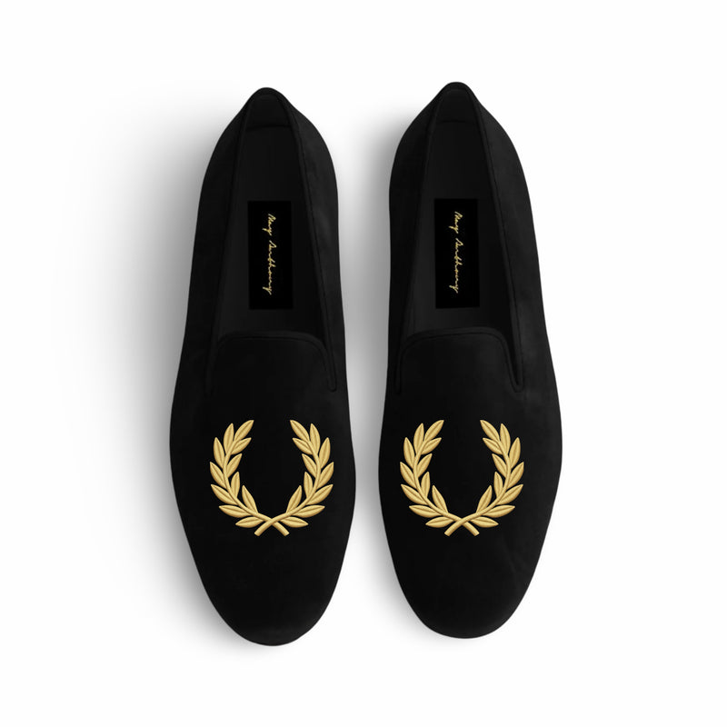 A Pair of Laurel Loafers in Black by May Anthony