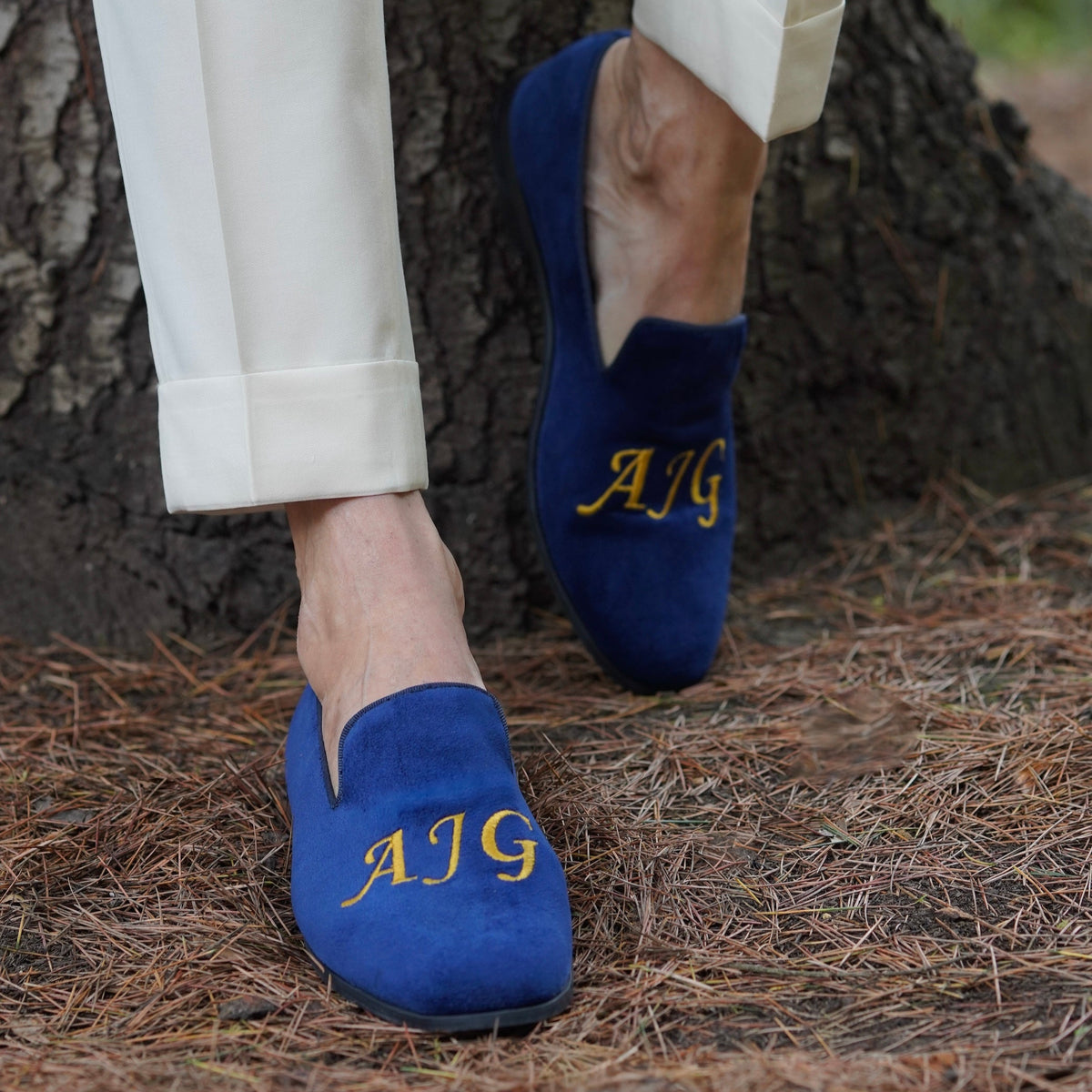A Pair of Louie Monogram Loafers in by May Anthony