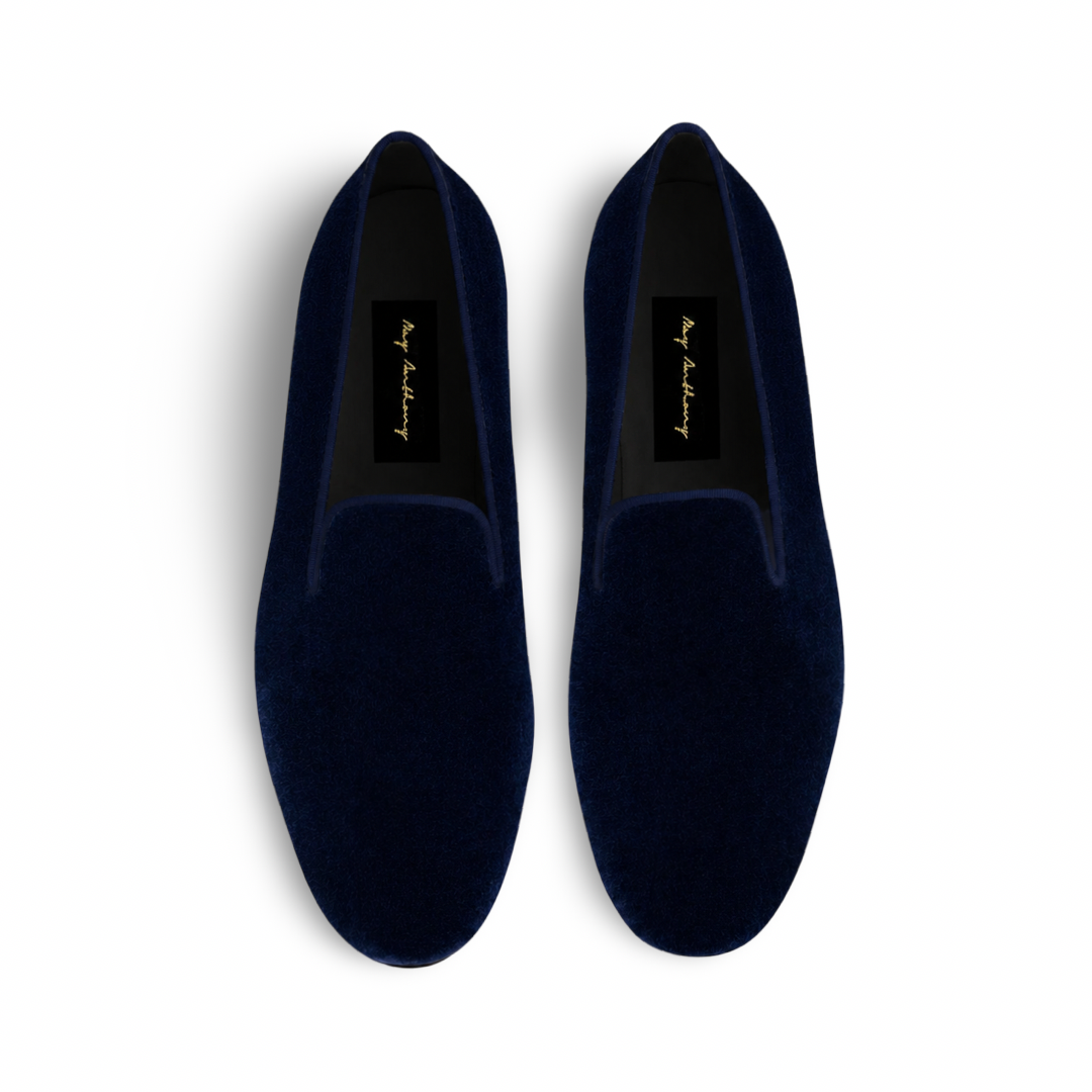 A Pair of Plain Jane Loafers in Blue by May Anthony