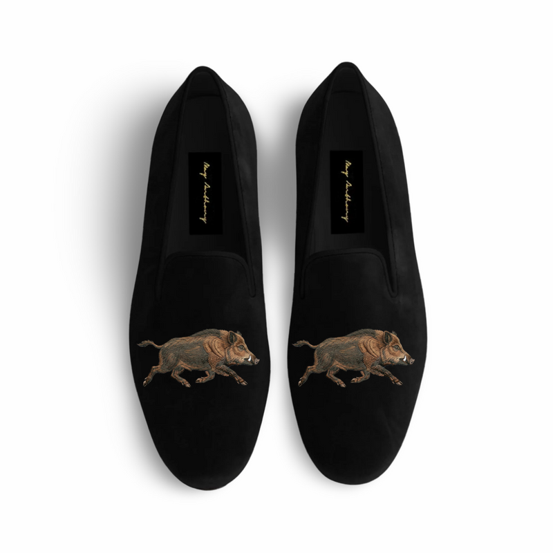 A Pair of Wild Boar Loafers in by May Anthony