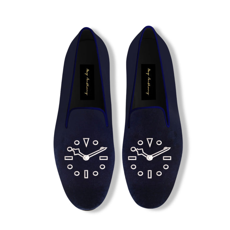 A Pair of The 58 Loafers in Blue by May Anthony