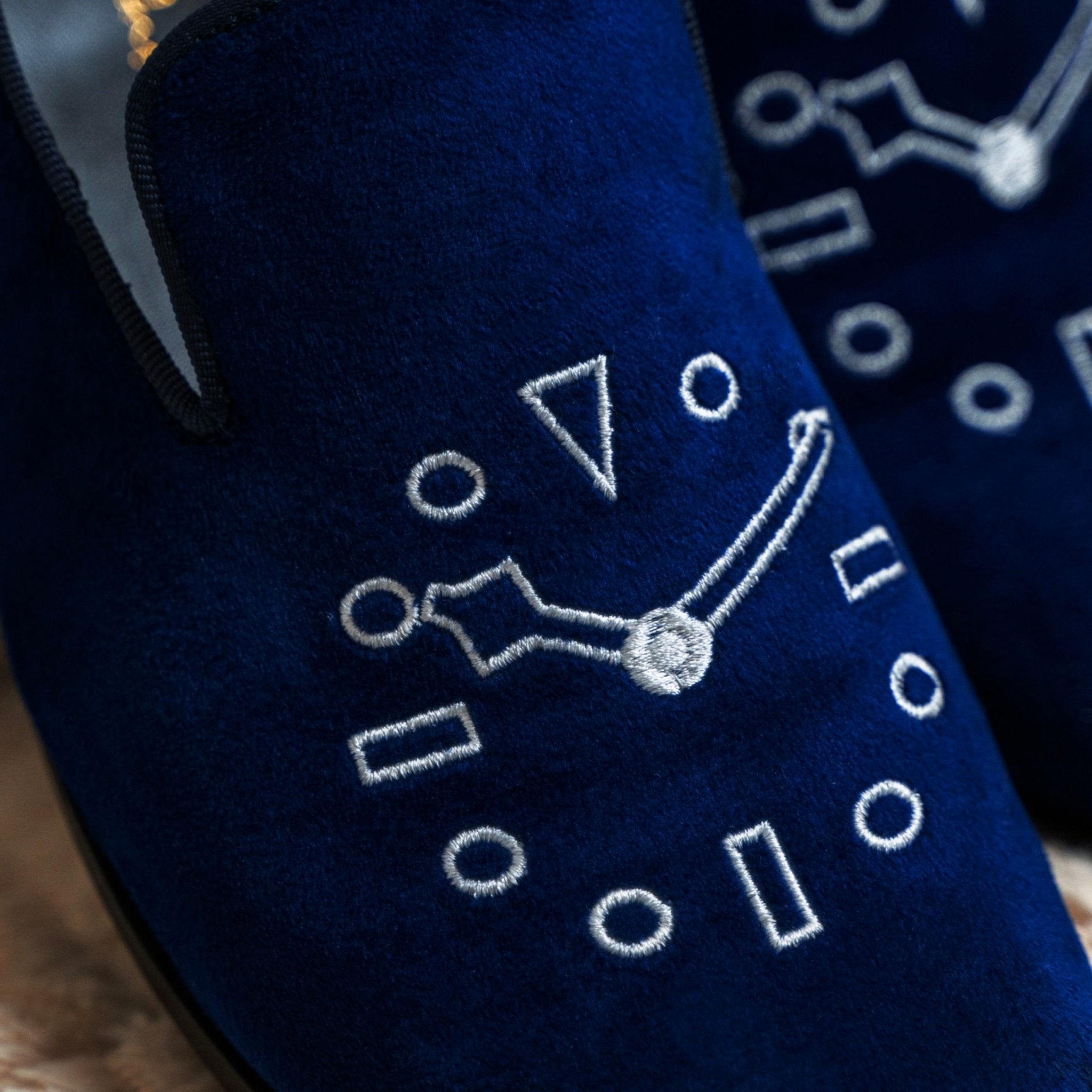 A Pair of The 58 Loafers in Blue by May Anthony